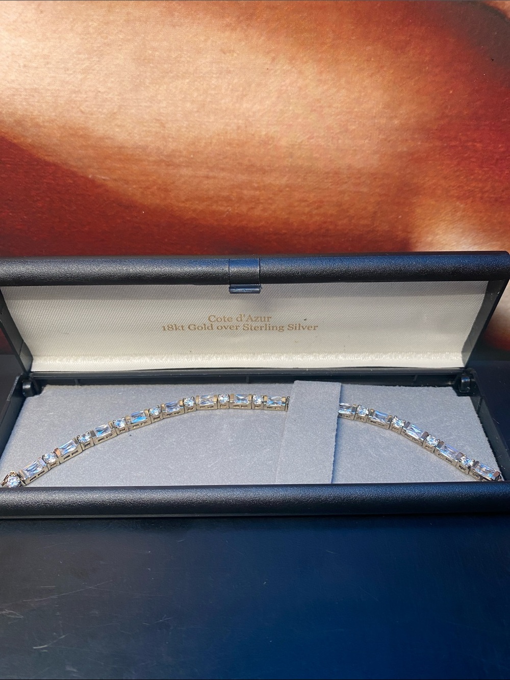 Tennis Bracelet Côte d’Azur 18kt Gold over Sterling Silver Cubic Zirconia